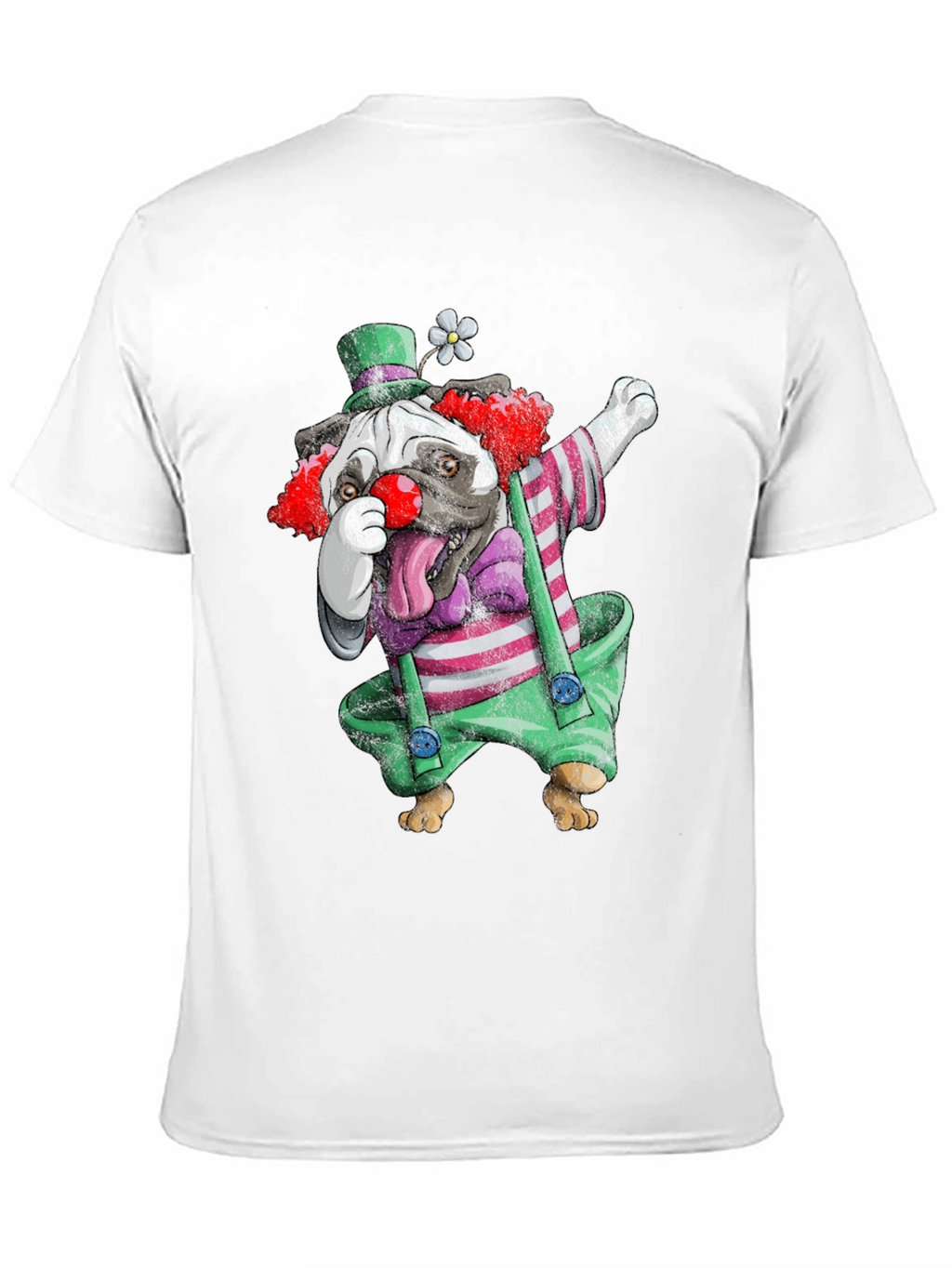 Clown Pug T-Shirt: Fun & Unique Graphic Tee