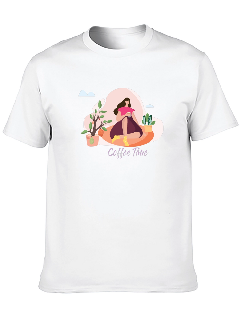 Coffee Time Graphic T-Shirt - Relaxed Fit