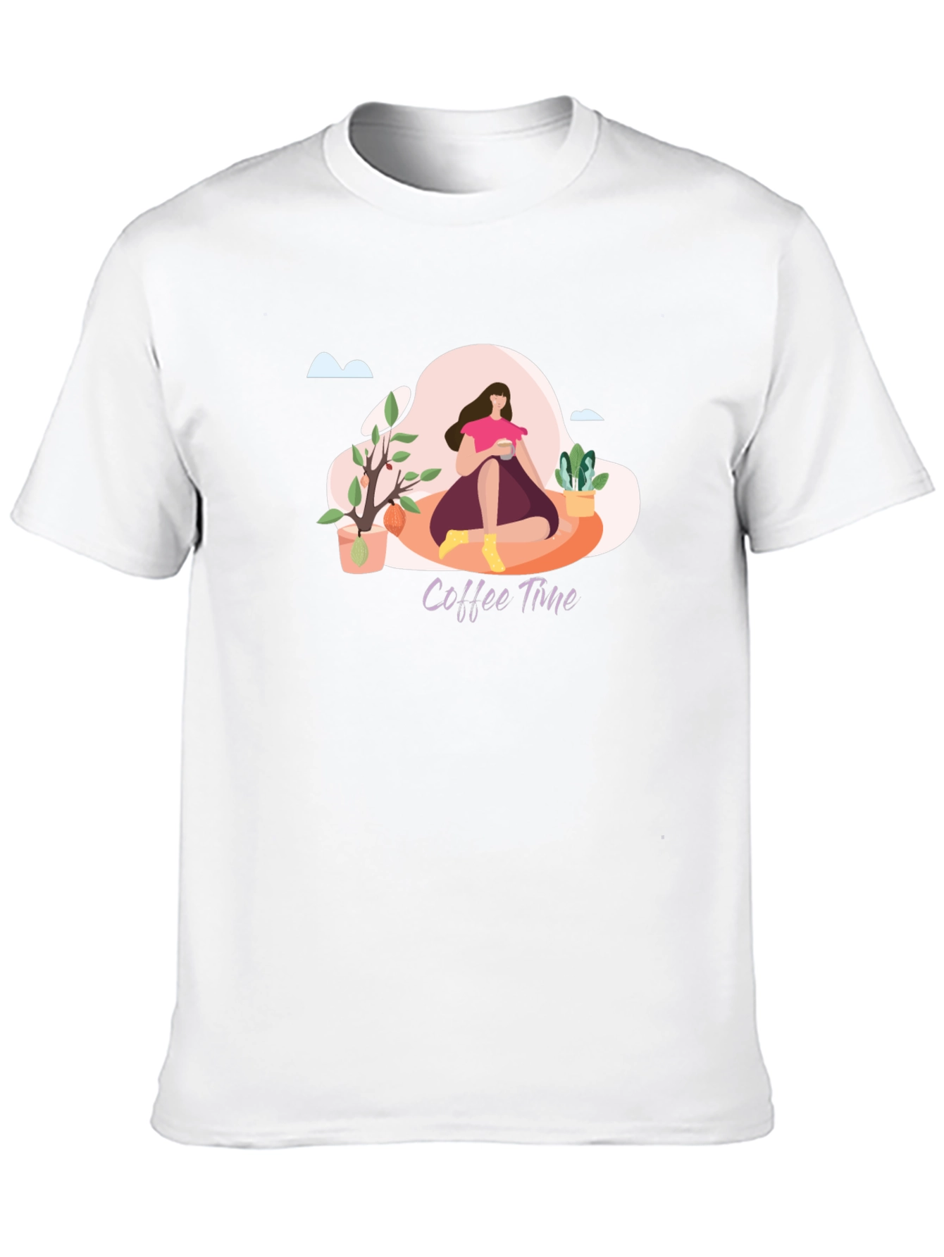 Coffee Time Graphic T-Shirt - Relaxed Fit