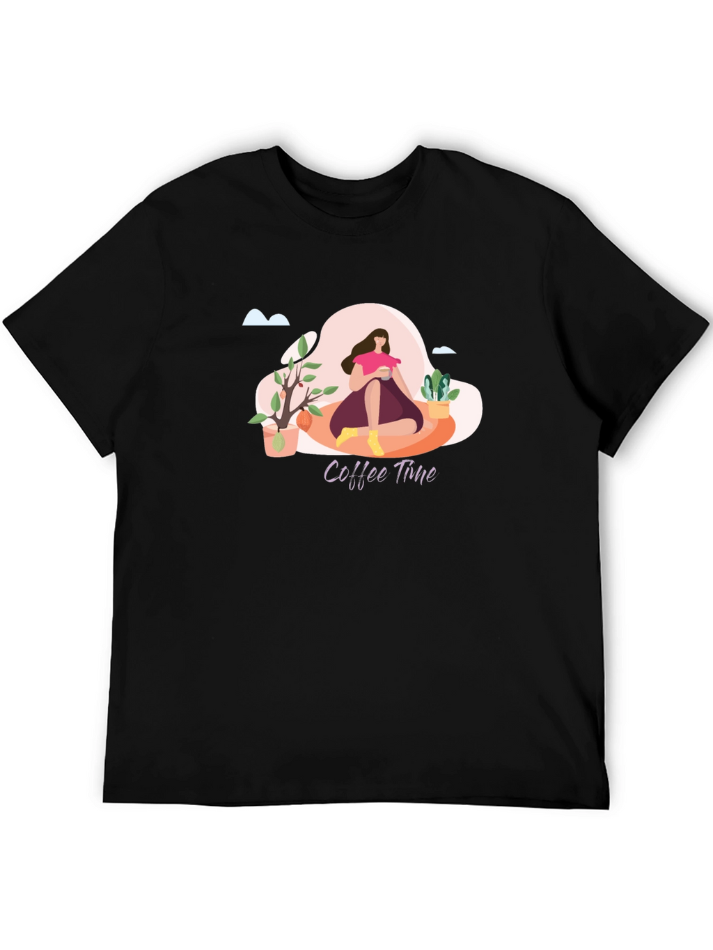 Coffee Time Graphic T-Shirt - Relaxed Fit