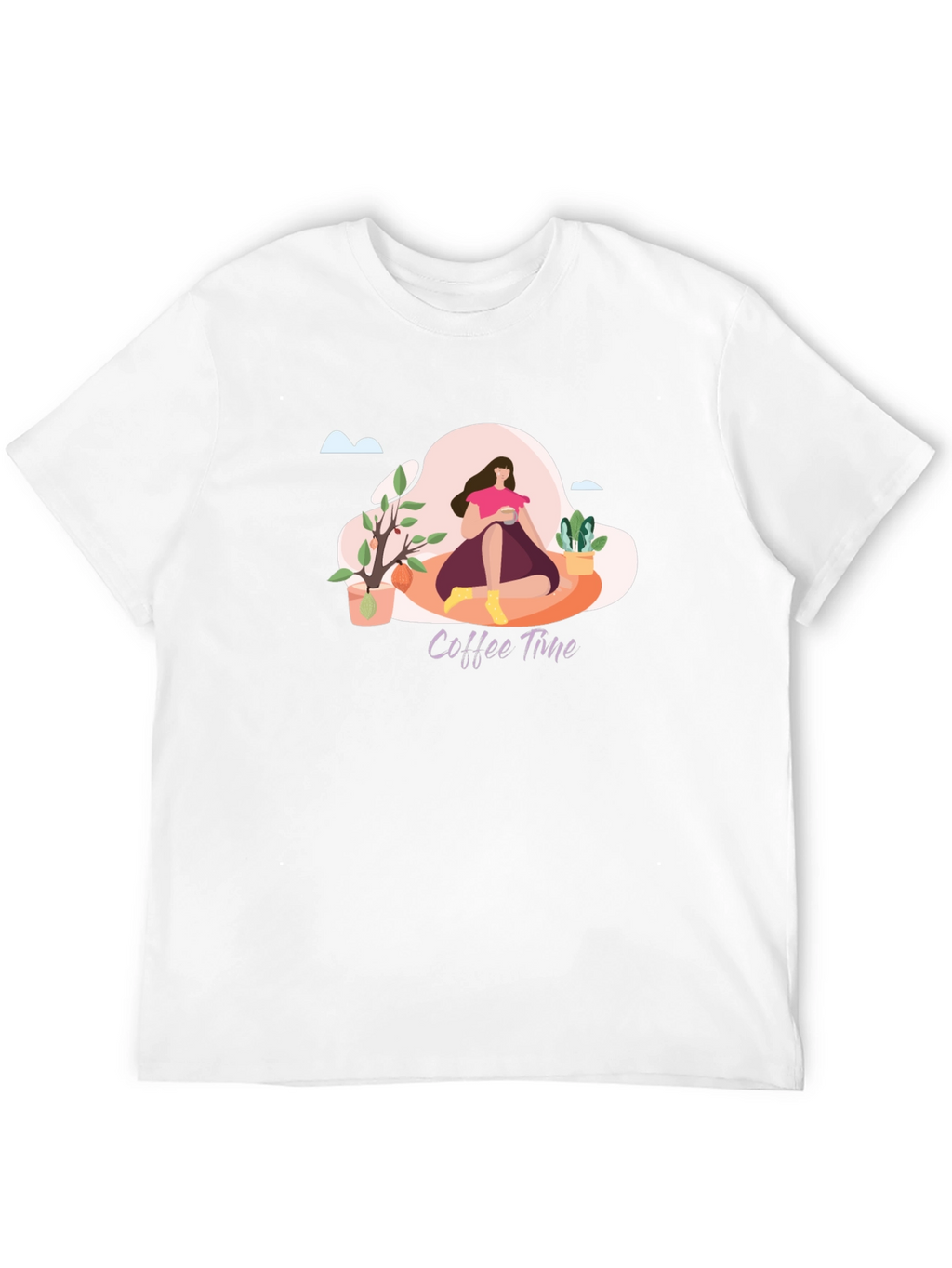 Coffee Time Graphic T-Shirt - Relaxed Fit