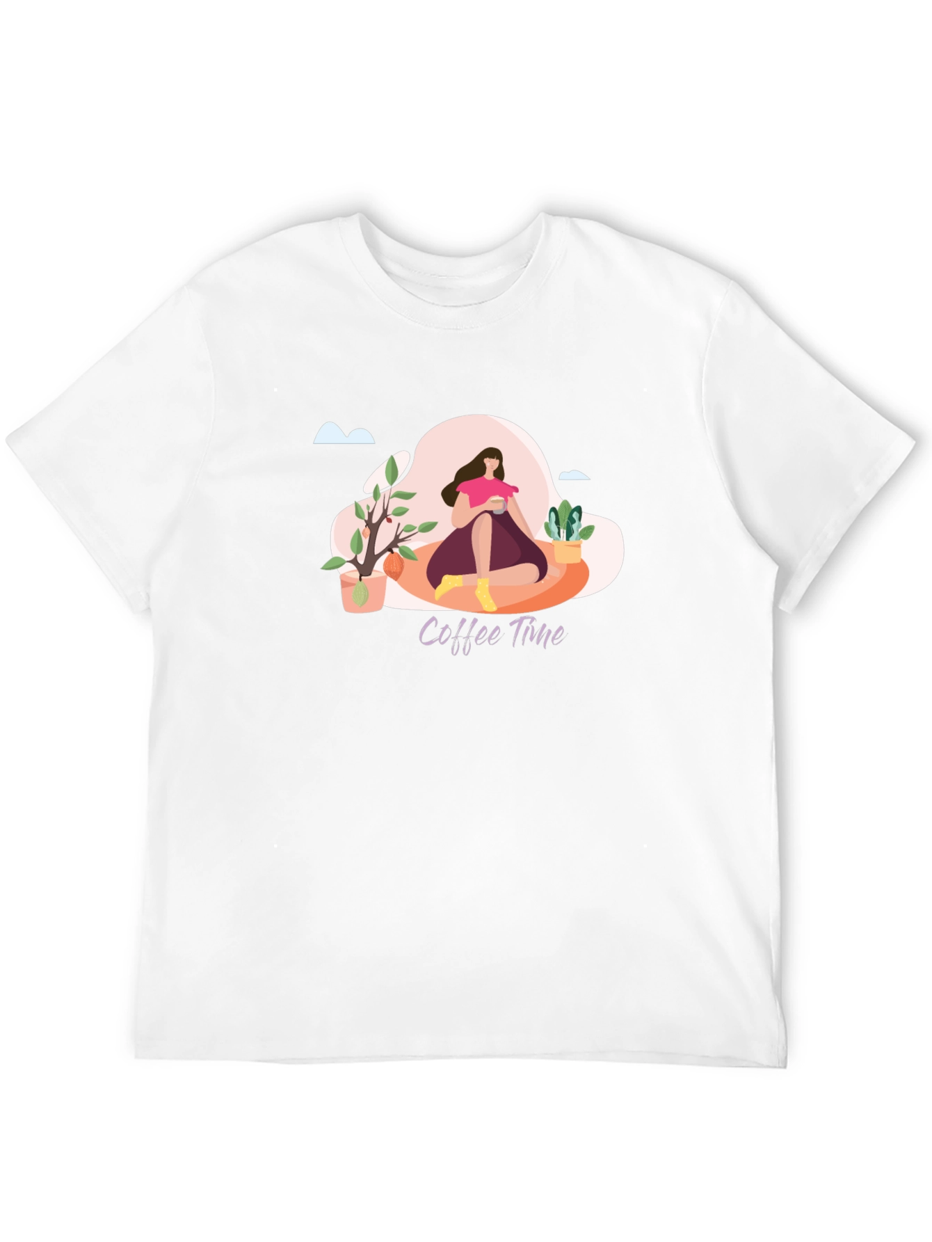 Coffee Time Graphic T-Shirt - Relaxed Fit