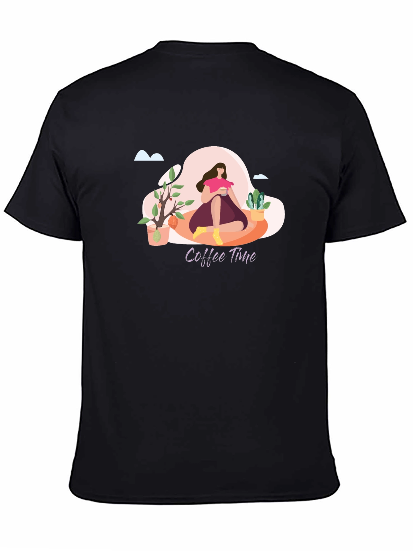 Coffee Time Graphic T-Shirt - Relaxed Fit