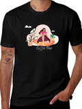 Coffee Time Graphic T-Shirt - Relaxed Fit