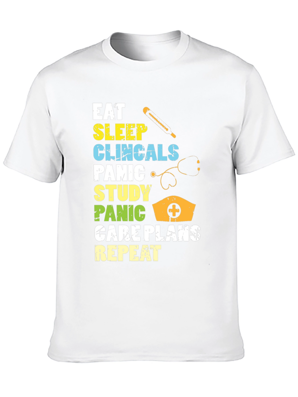 Eat Sleep Clinicals Repeat Graphic T-Shirt