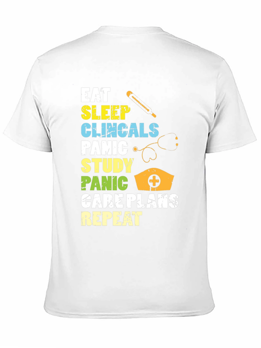 Eat Sleep Clinicals Repeat Graphic T-Shirt
