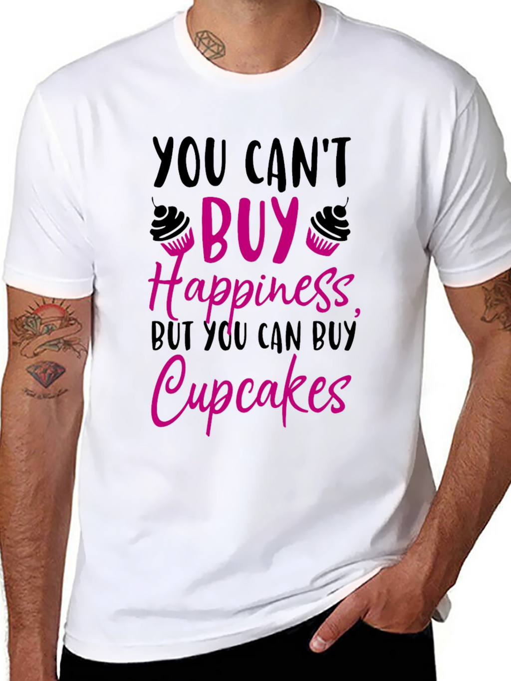 Cupcake Happiness Graphic T-Shirt