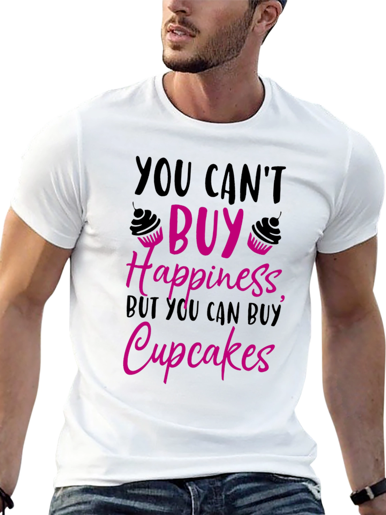 Cupcake Happiness Graphic T-Shirt