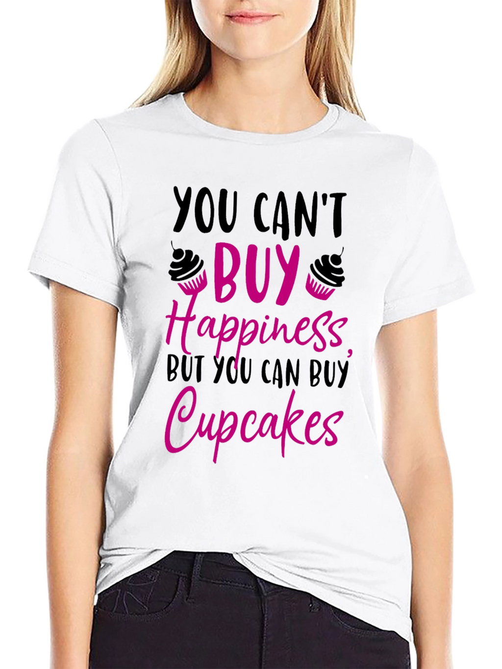 Cupcake Happiness Graphic T-Shirt