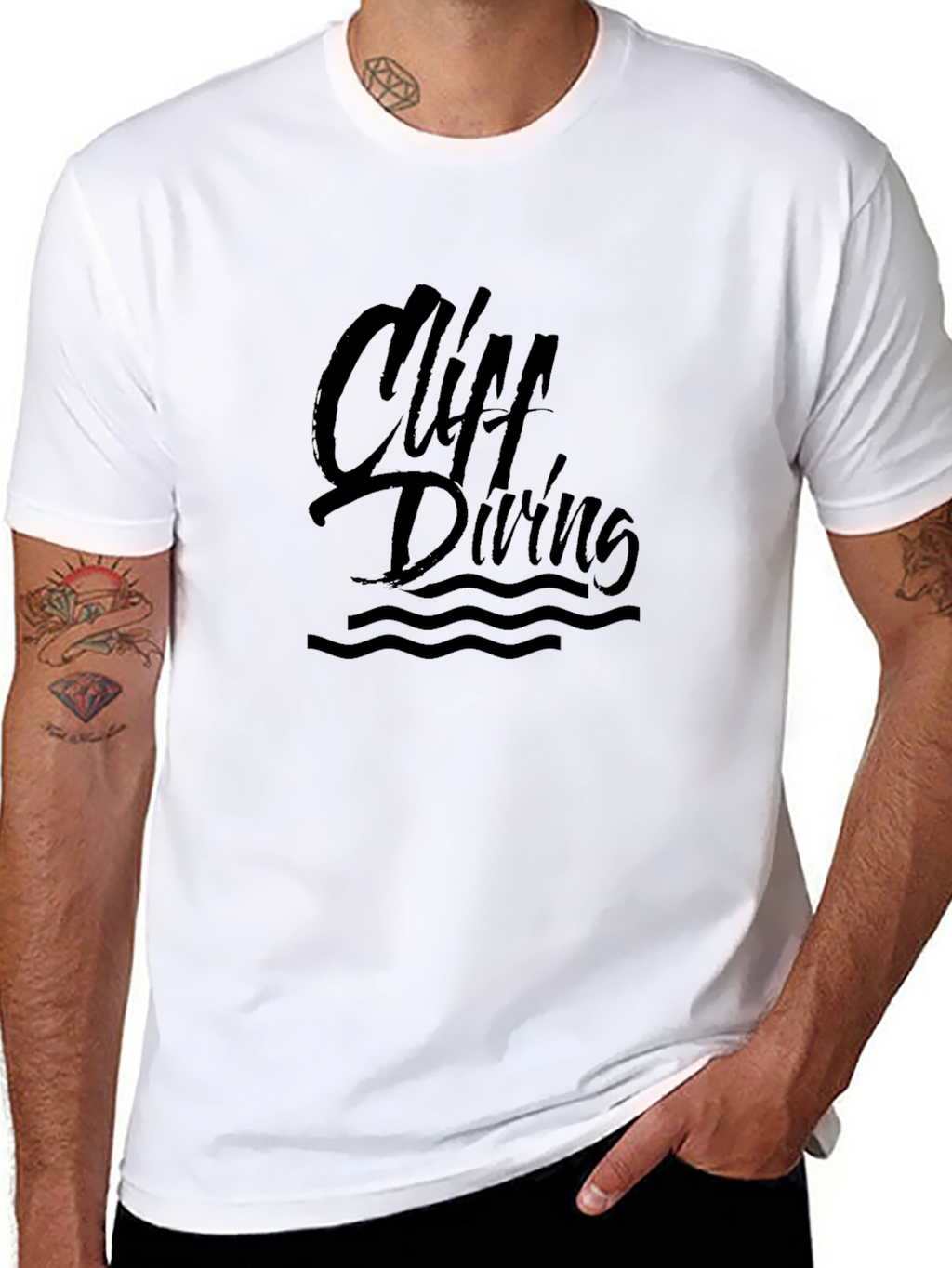 Cliff Diving Graphic T-Shirt - Adventure Ready