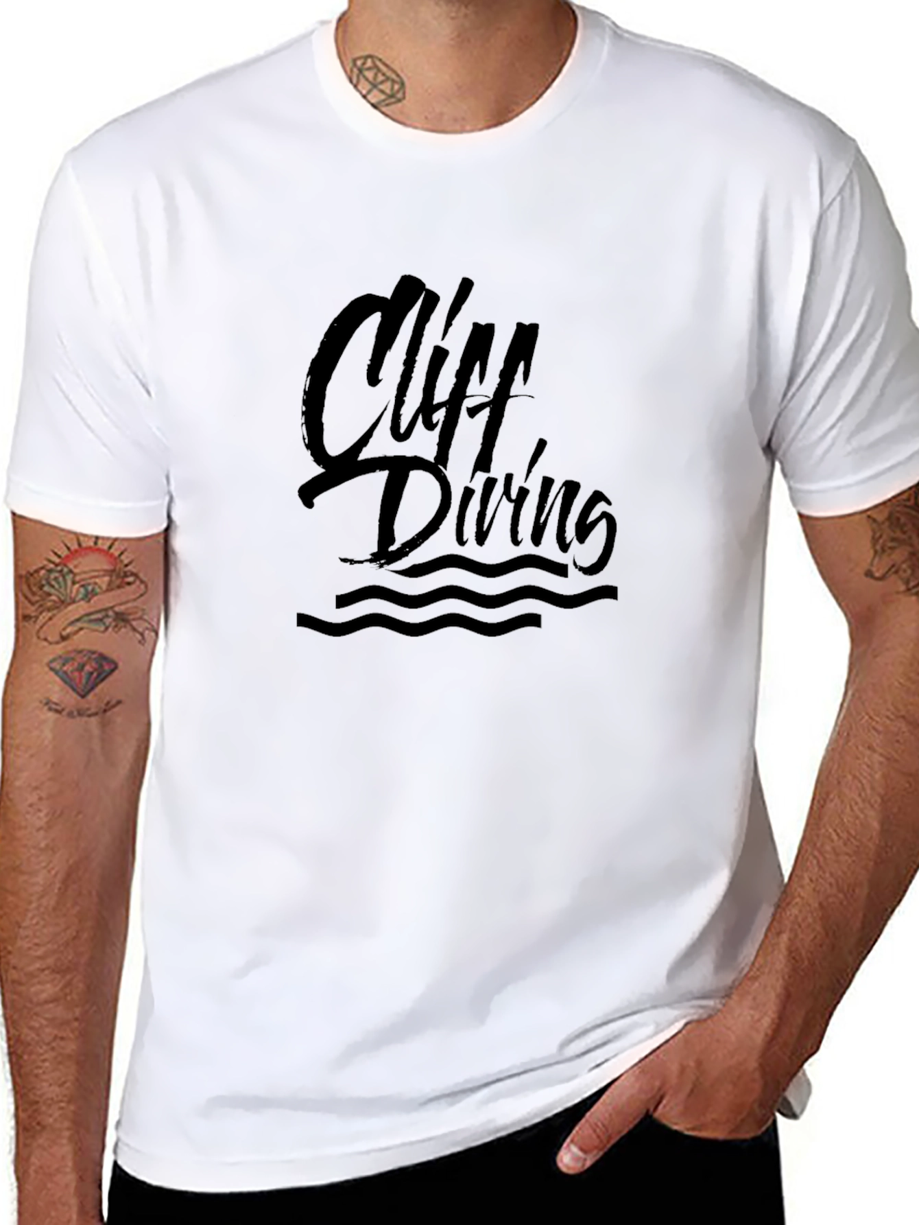 Cliff Diving Graphic T-Shirt - Adventure Ready