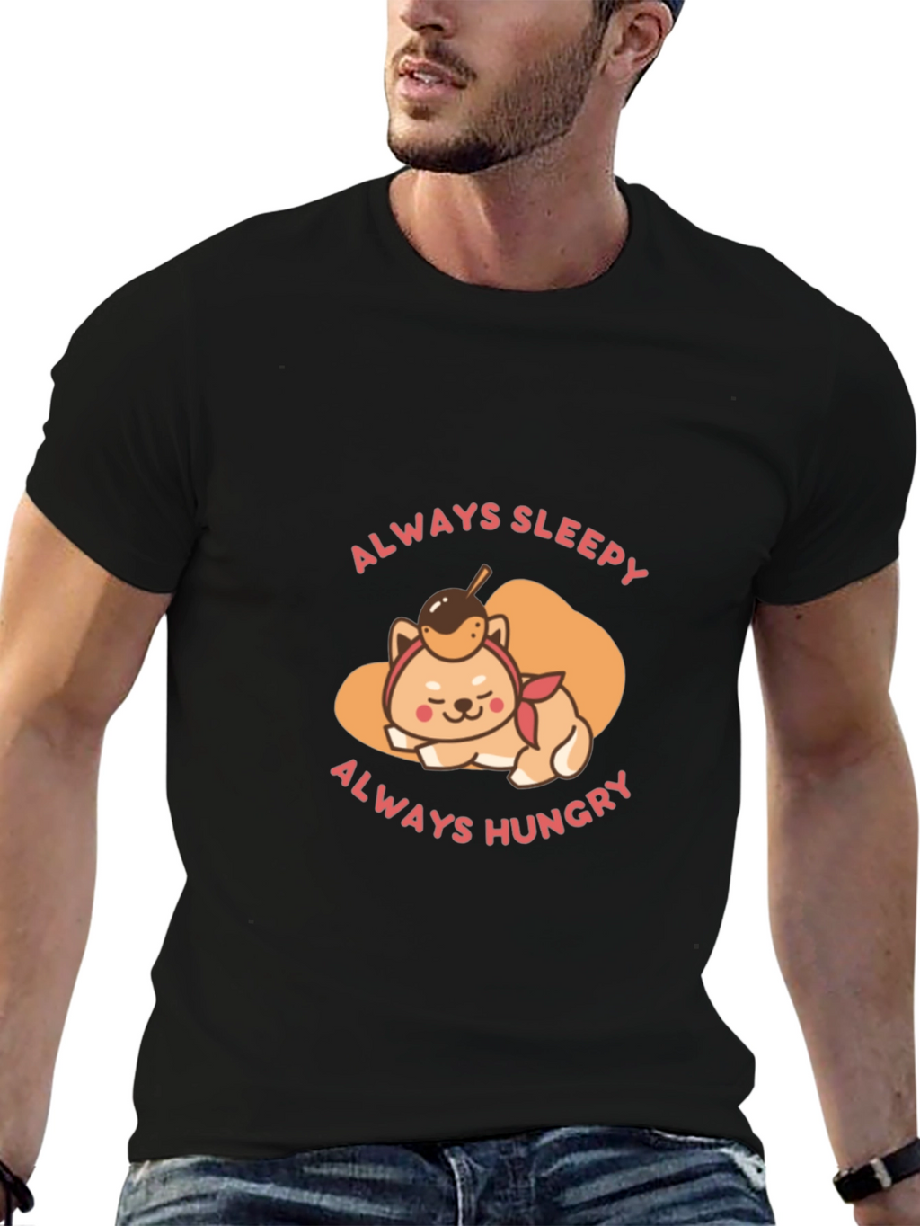 Always Sleepy Hungry Shiba T-Shirt