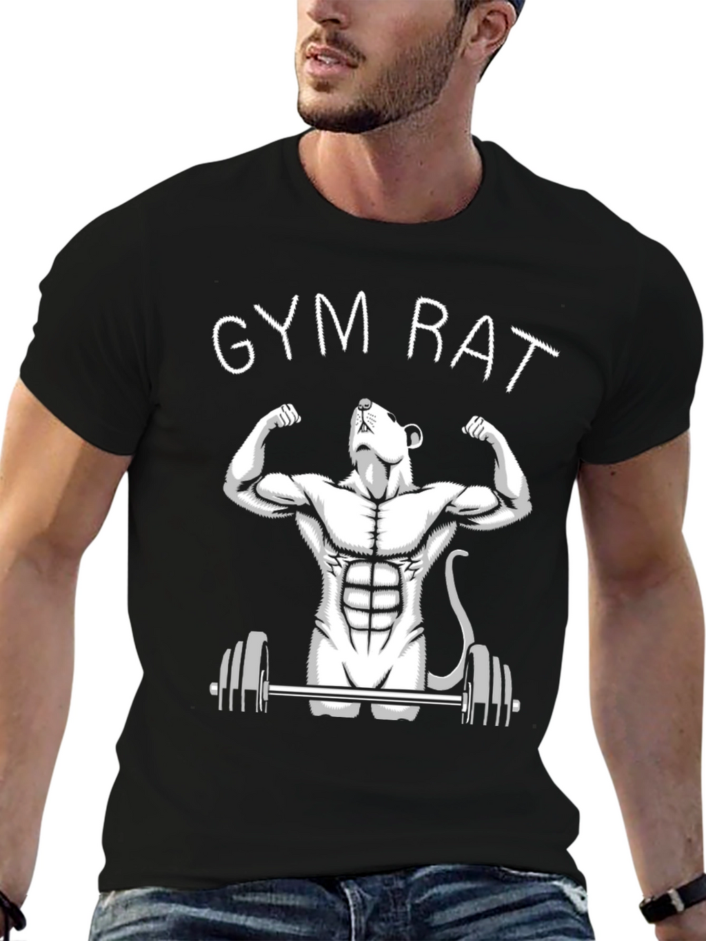 Gym Rat T-Shirt: Funny Workout Graphic Tee