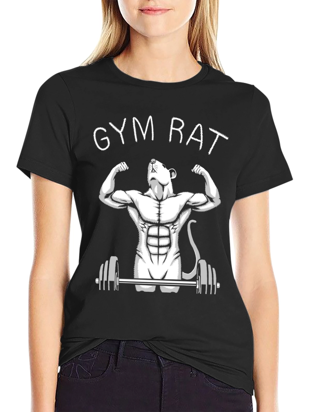 Gym Rat T-Shirt: Funny Workout Graphic Tee