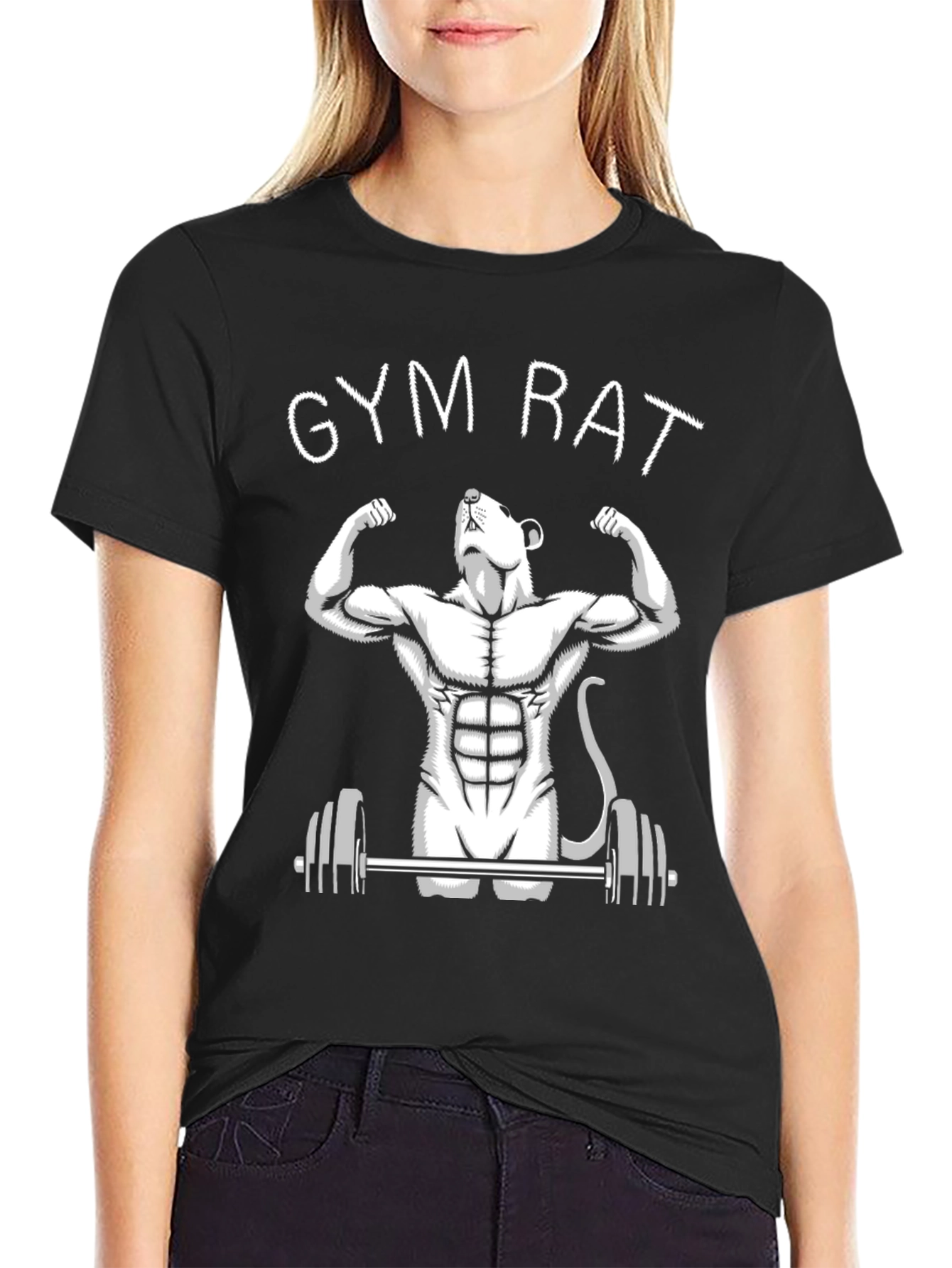 Gym Rat T-Shirt: Funny Workout Graphic Tee