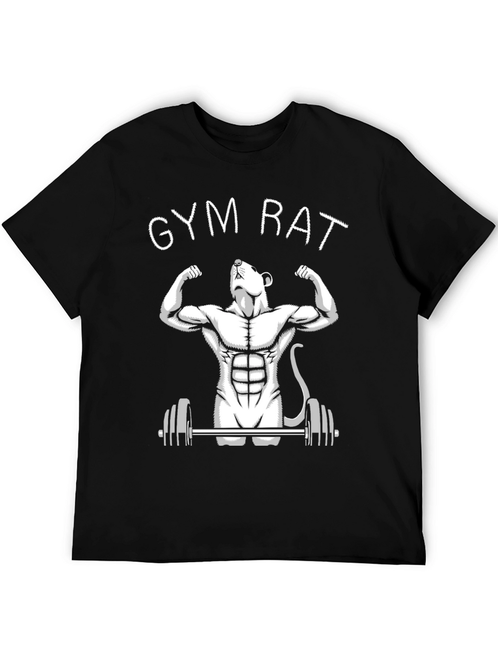 Gym Rat T-Shirt: Funny Workout Graphic Tee
