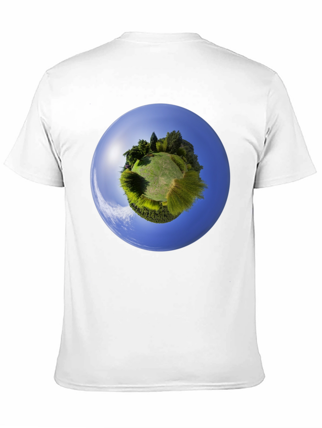 Planet Earth Graphic Tee - Round Neck Cotton Shirt
