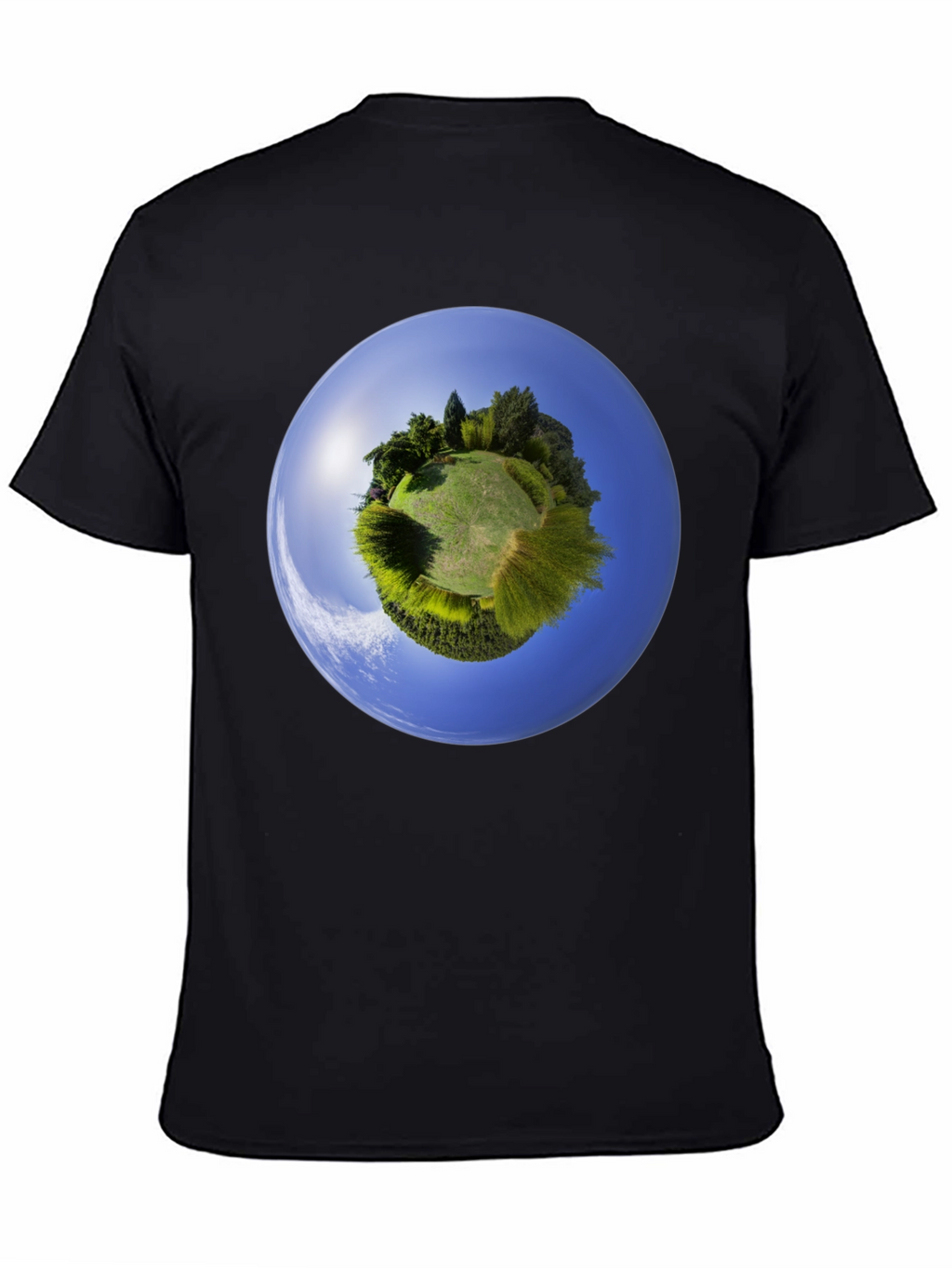 Planet Earth Graphic Tee - Round Neck Cotton Shirt