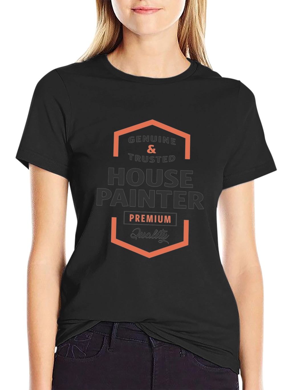 Genuine & Trusted House Painter Black T-Shirt