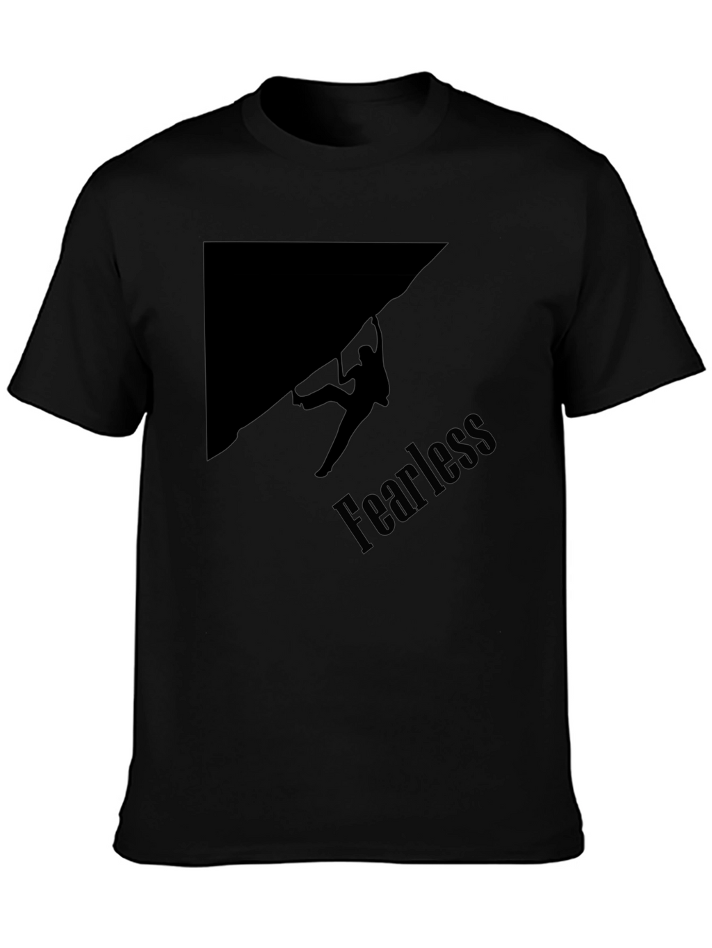 Fearless Climber Black Graphic Tee