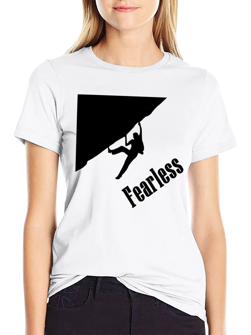 Fearless Climber Black Graphic Tee