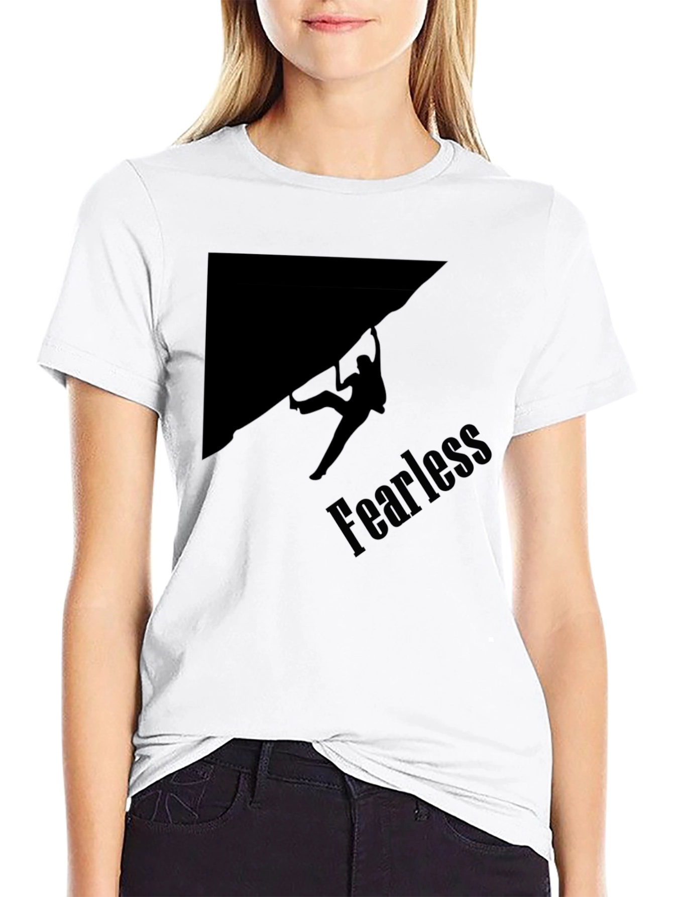 Fearless Climber Black Graphic Tee