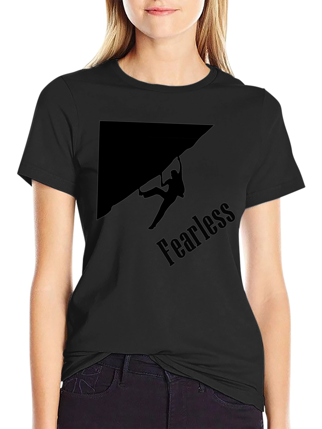 Fearless Climber Black Graphic Tee