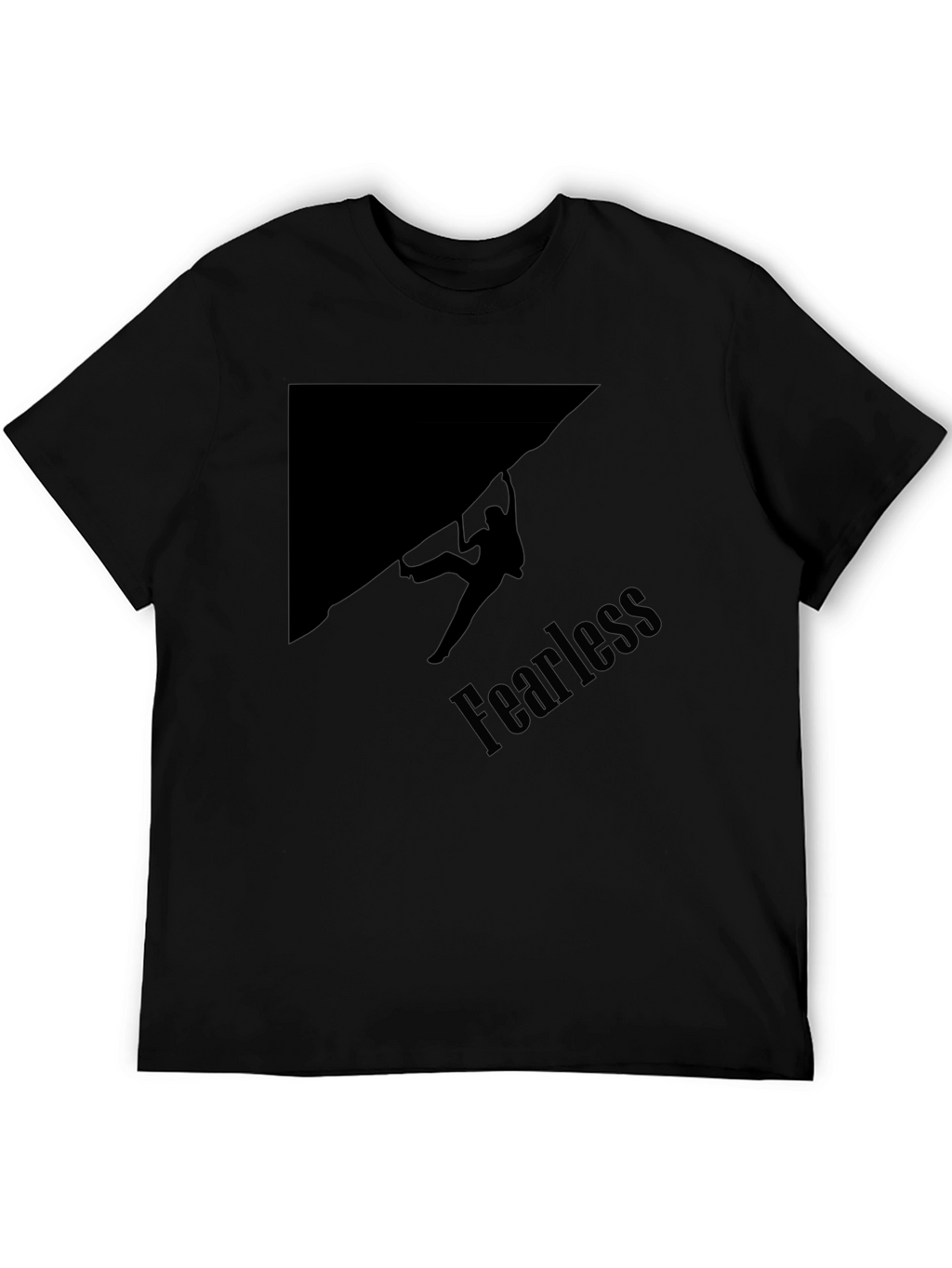 Fearless Climber Black Graphic Tee