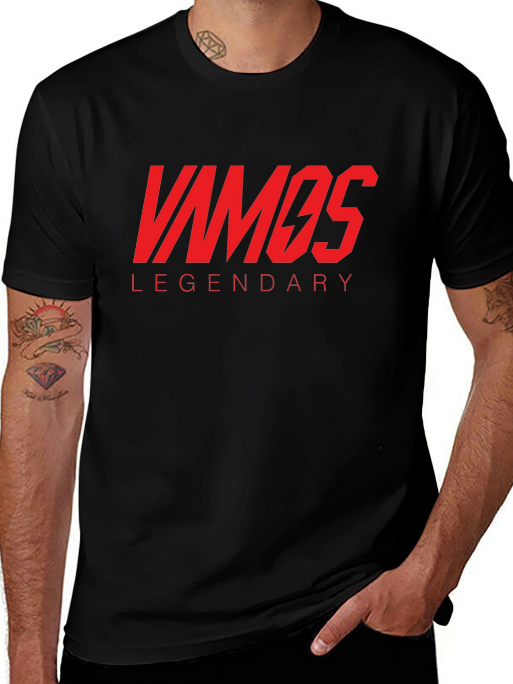 Vamos Legendary Graphic Tee - Black T-Shirt