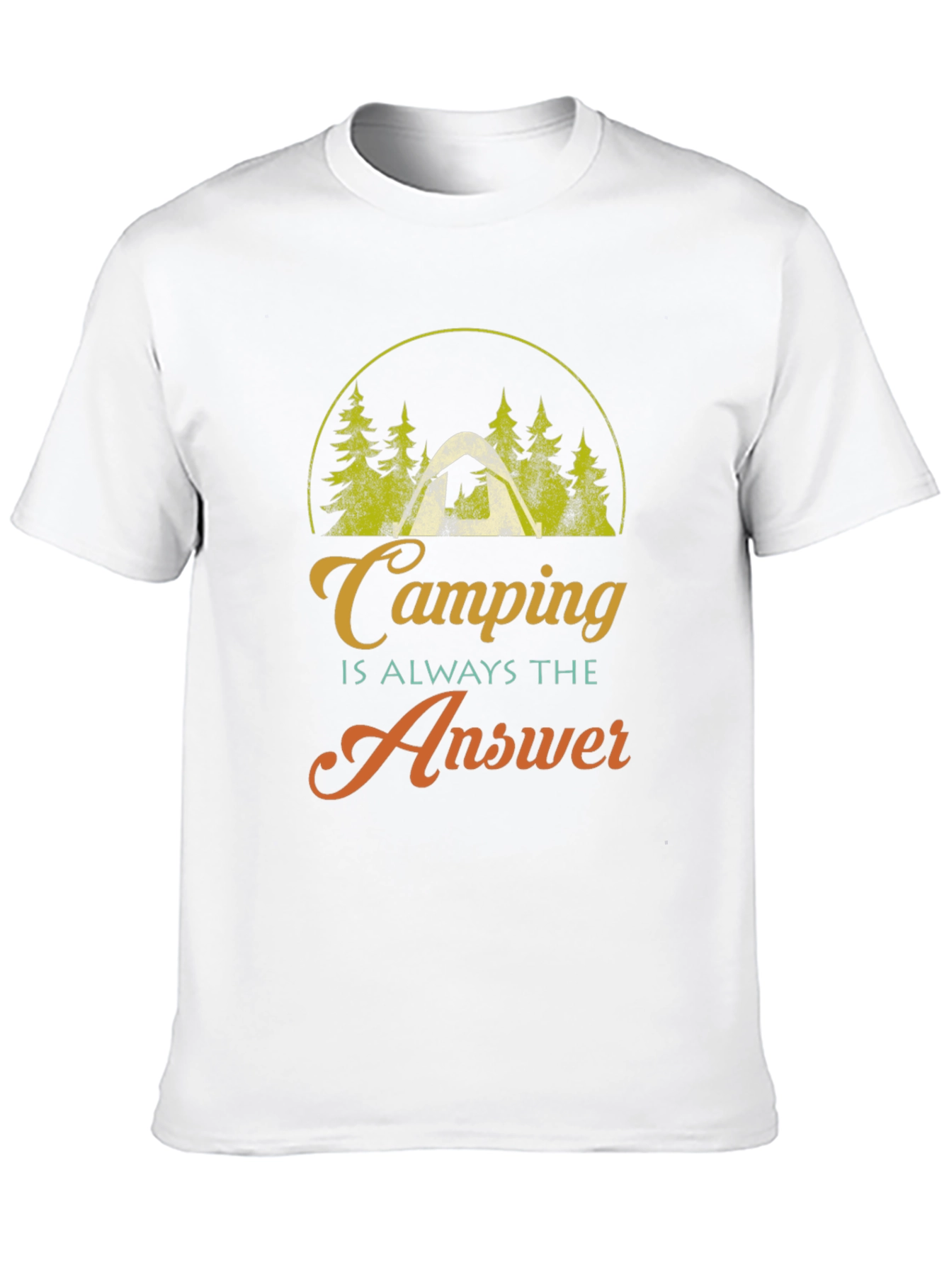 Camping is Always the Answer Graphic T-Shirt