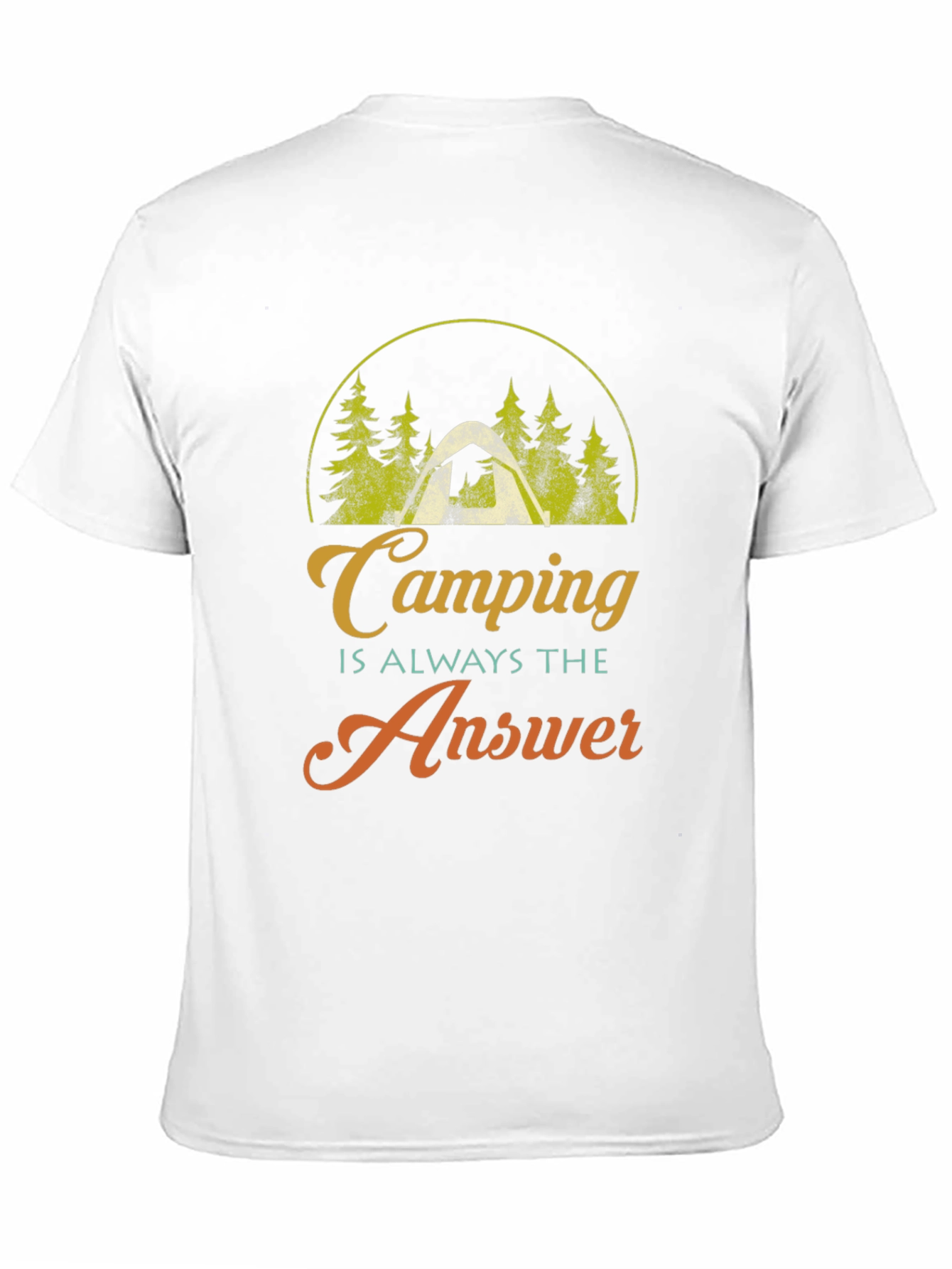 Camping is Always the Answer Graphic T-Shirt