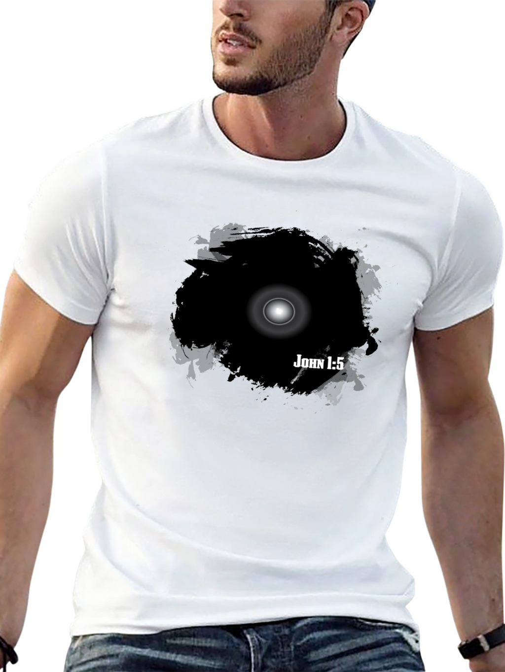 John 1:5 Light in Darkness Graphic T-Shirt