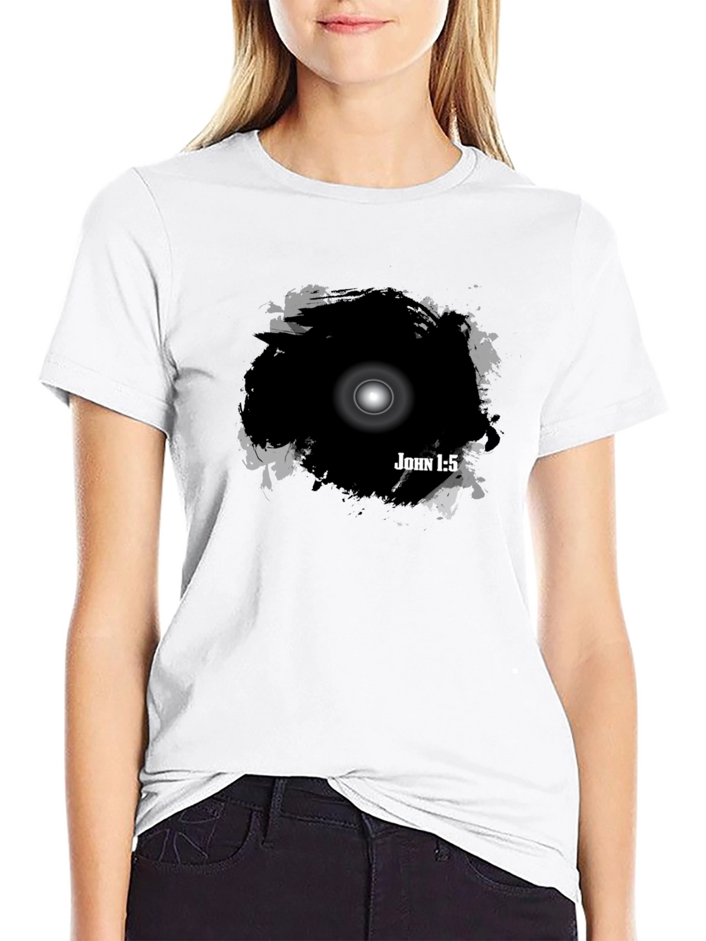 John 1:5 Light in Darkness Graphic T-Shirt