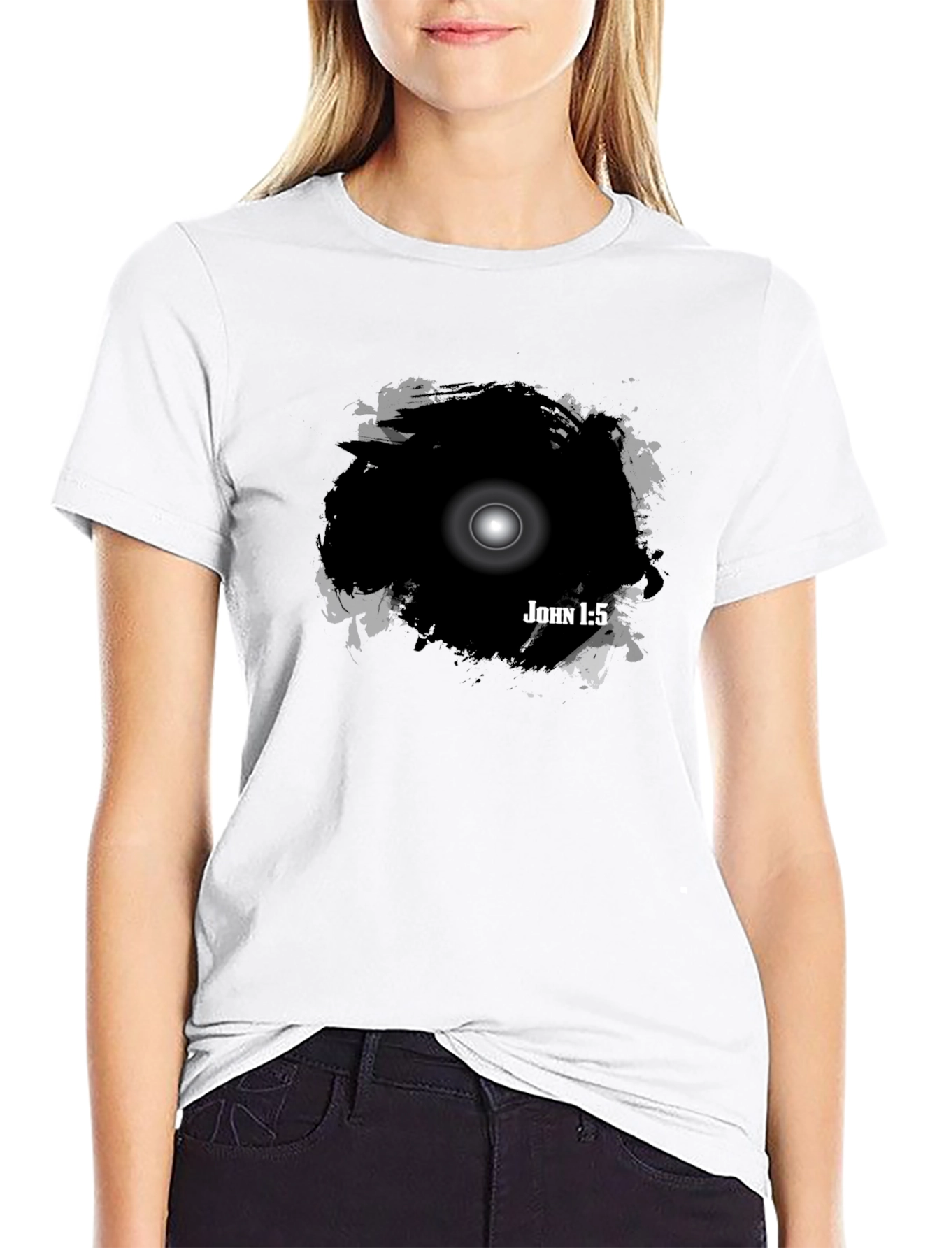 John 1:5 Light in Darkness Graphic T-Shirt