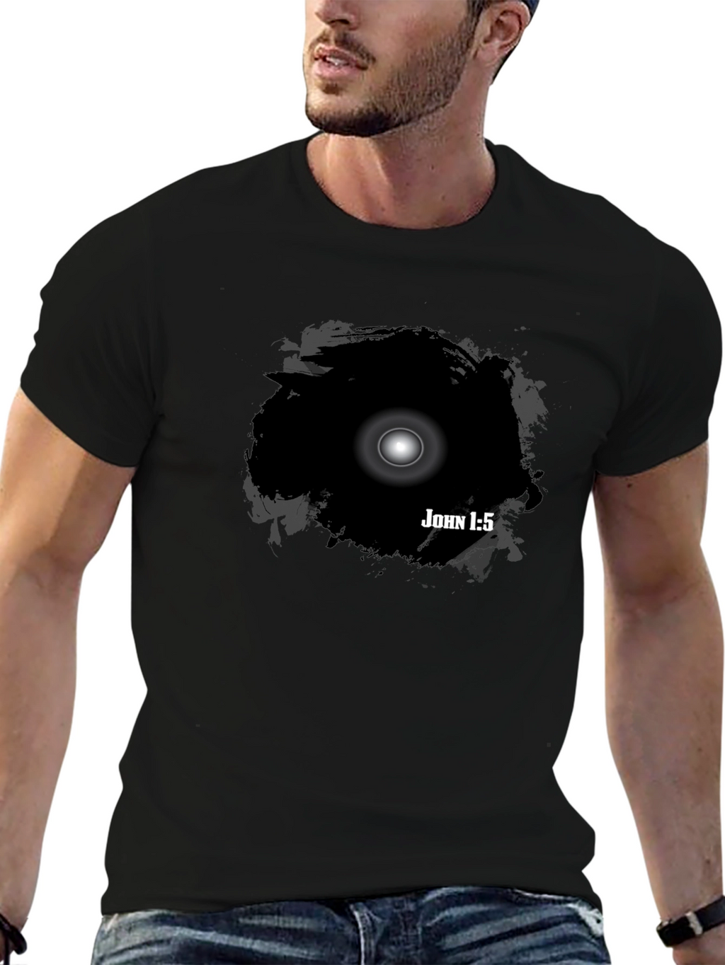 John 1:5 Light in Darkness Graphic T-Shirt