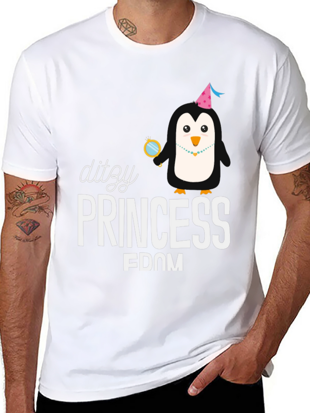 Dizzy Princess Penguin T-Shirt