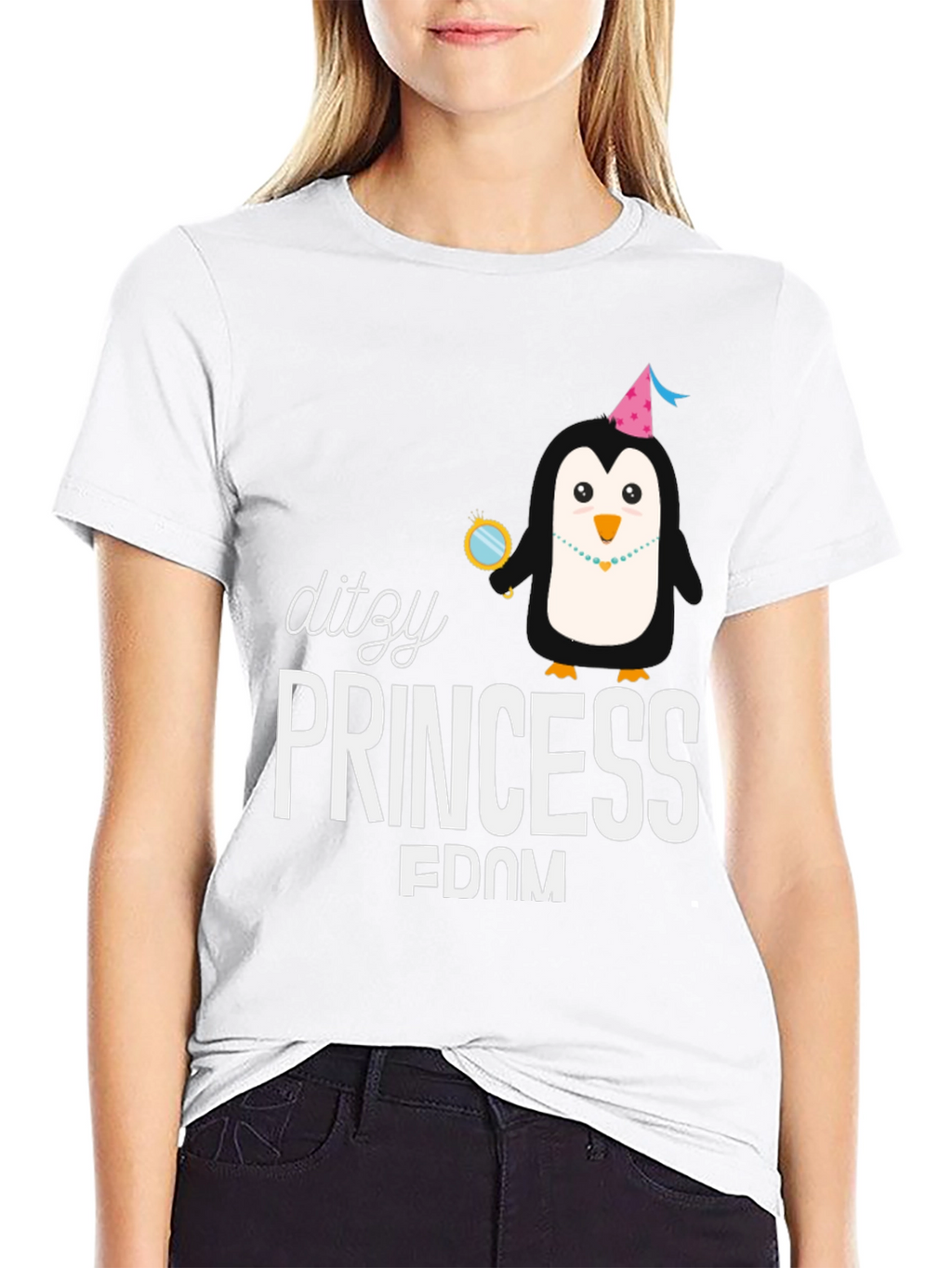 Dizzy Princess Penguin T-Shirt