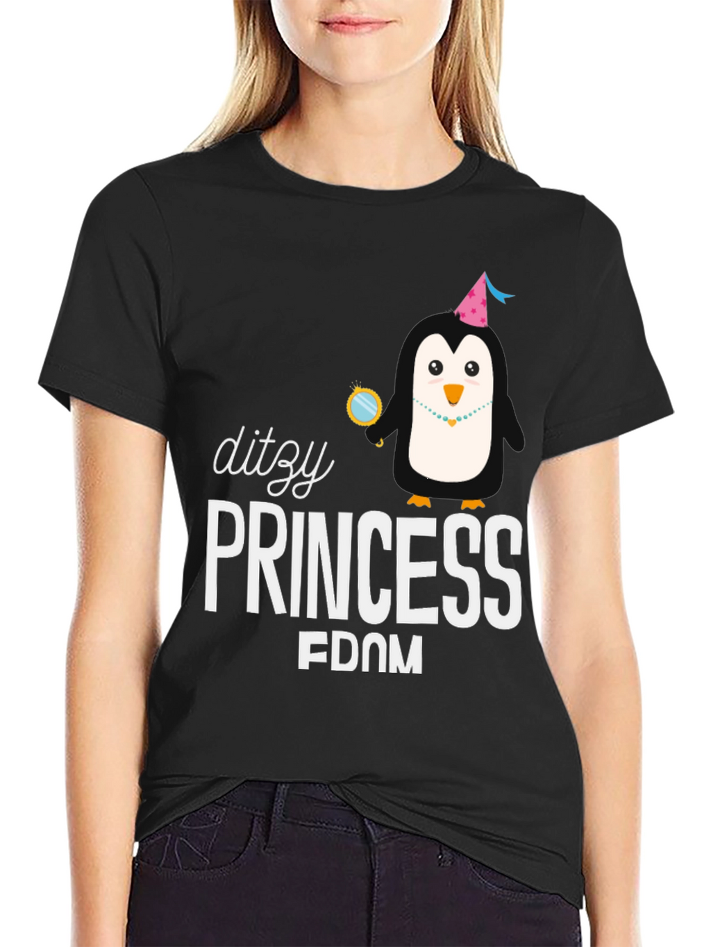 Dizzy Princess Penguin T-Shirt