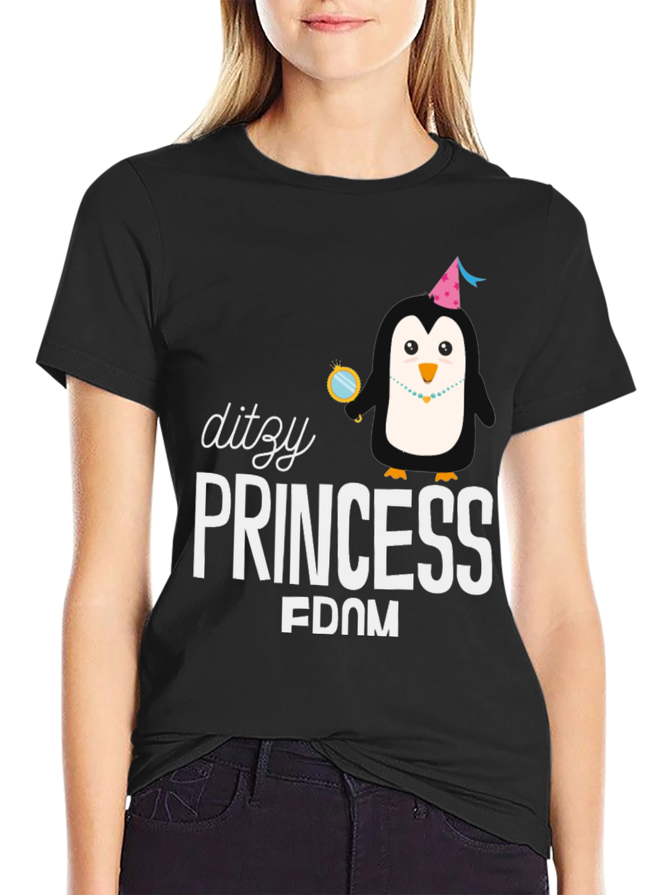 Dizzy Princess Penguin T-Shirt