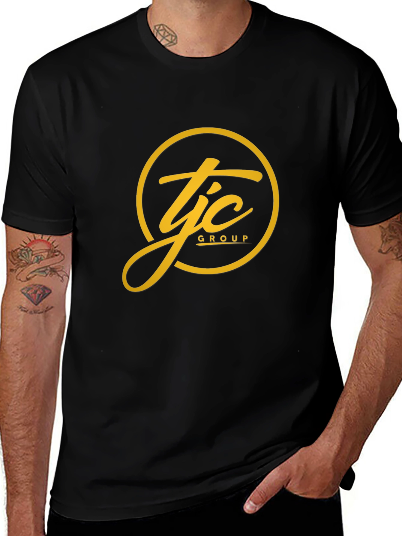 Black TJC Group Graphic Tee