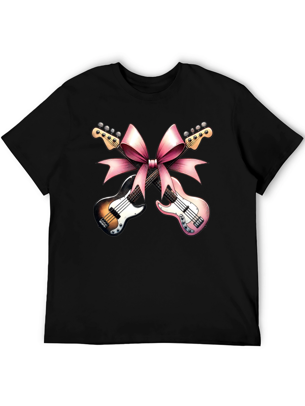 Guitar Bow Tee - Music Gift