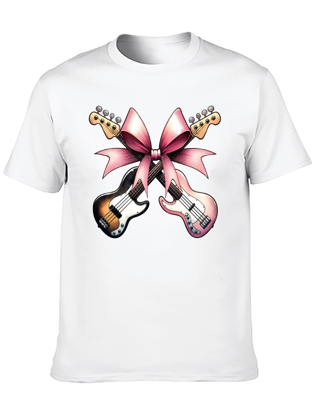 Guitar Bow Tee - Music Gift