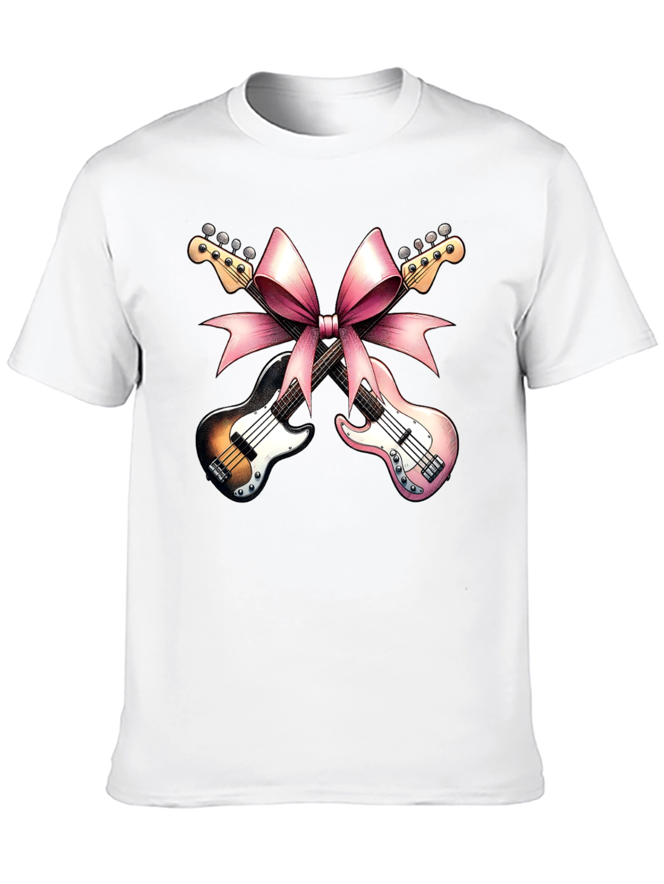 Guitar Bow Tee - Music Gift