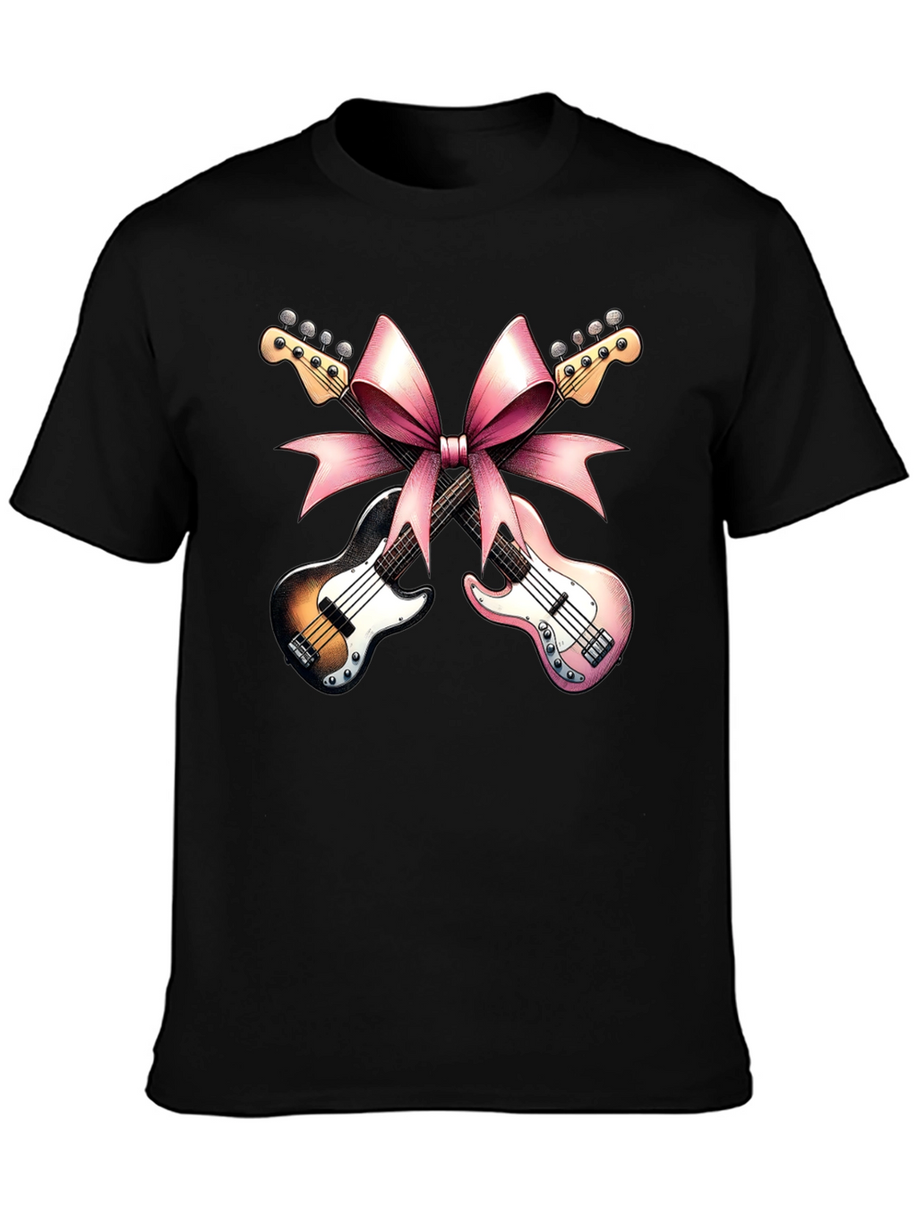 Guitar Bow Tee - Music Gift