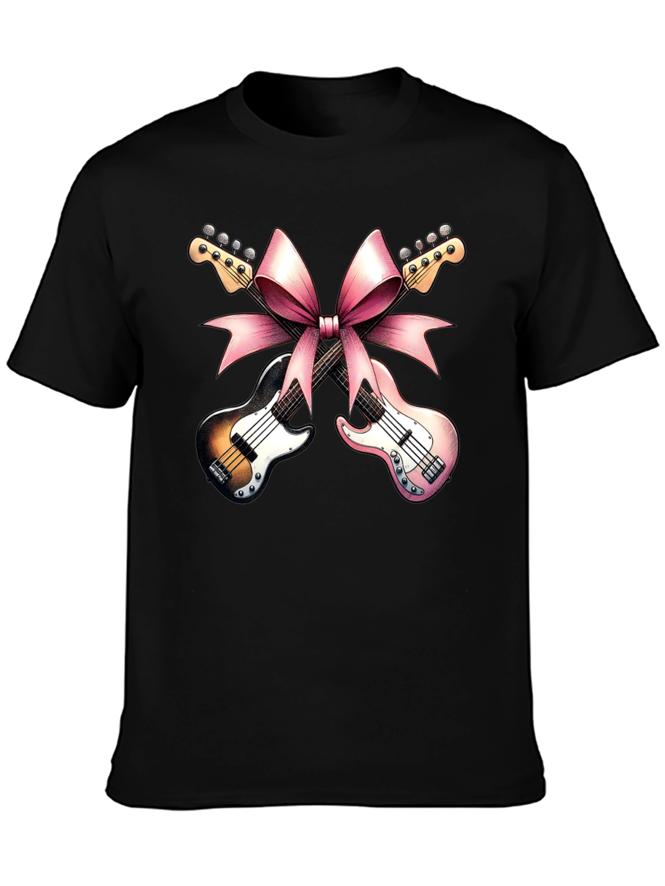 Guitar Bow Tee - Music Gift