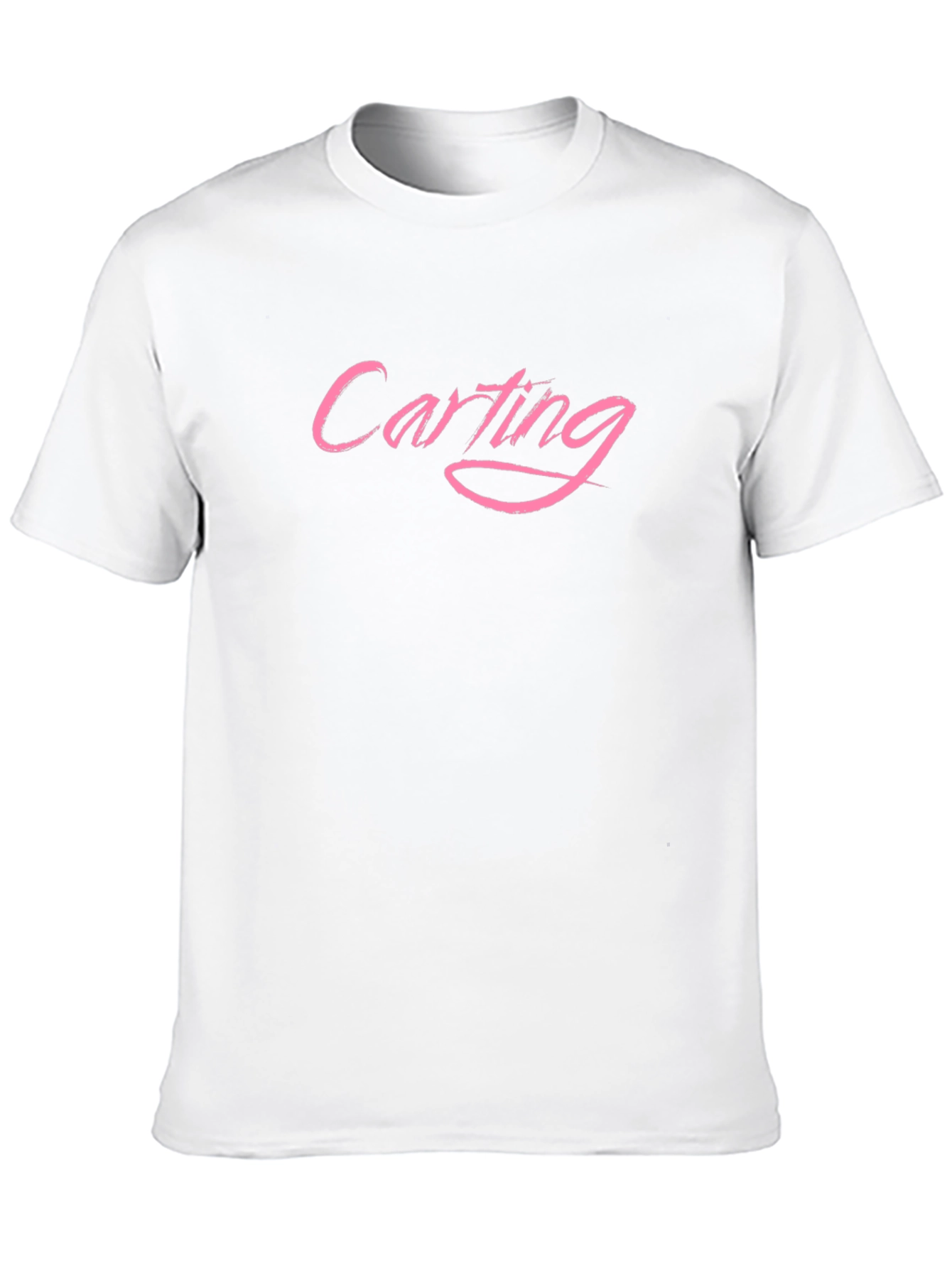 Carting Pink Text Black T-Shirt