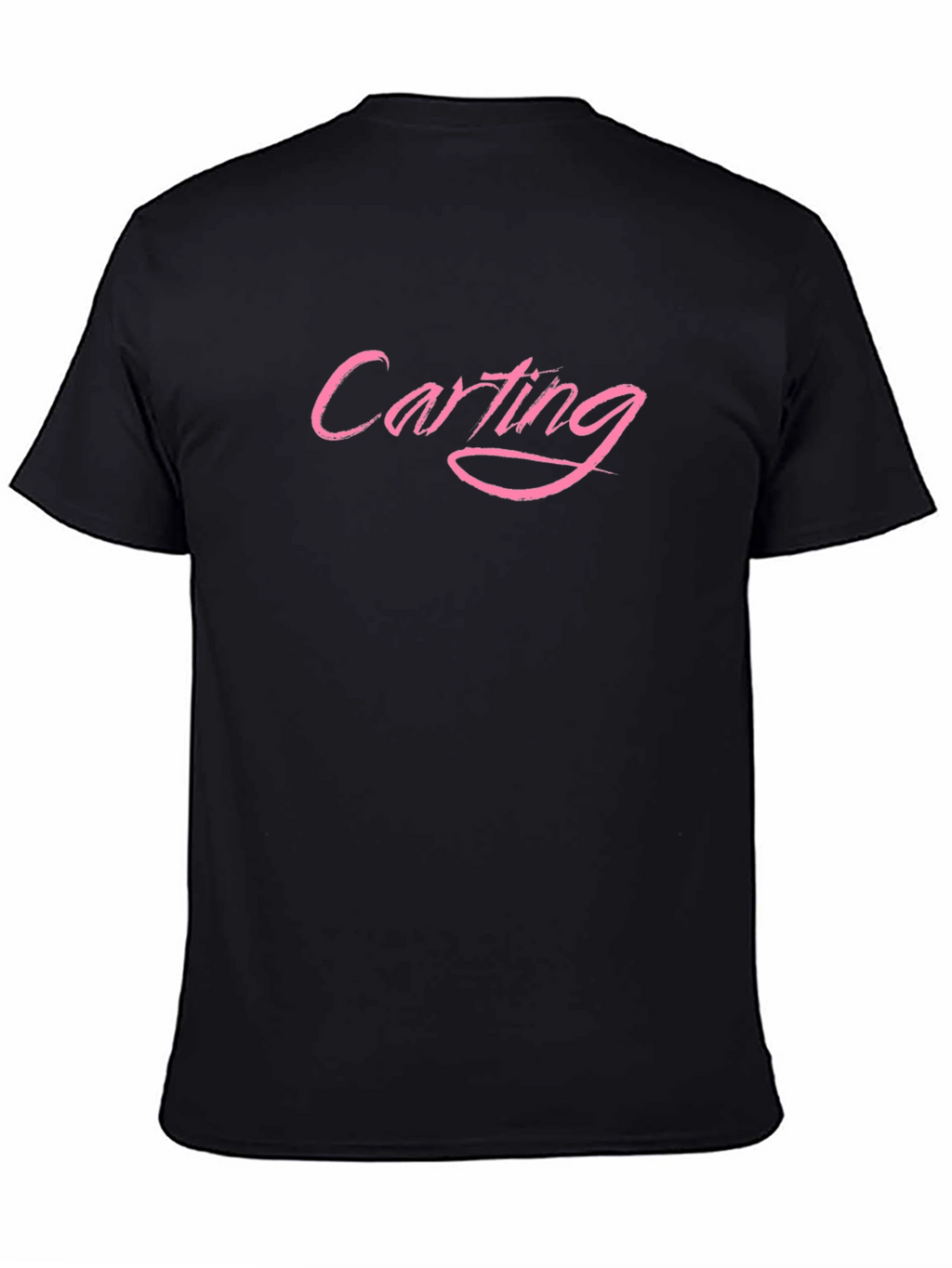 Carting Pink Text Black T-Shirt