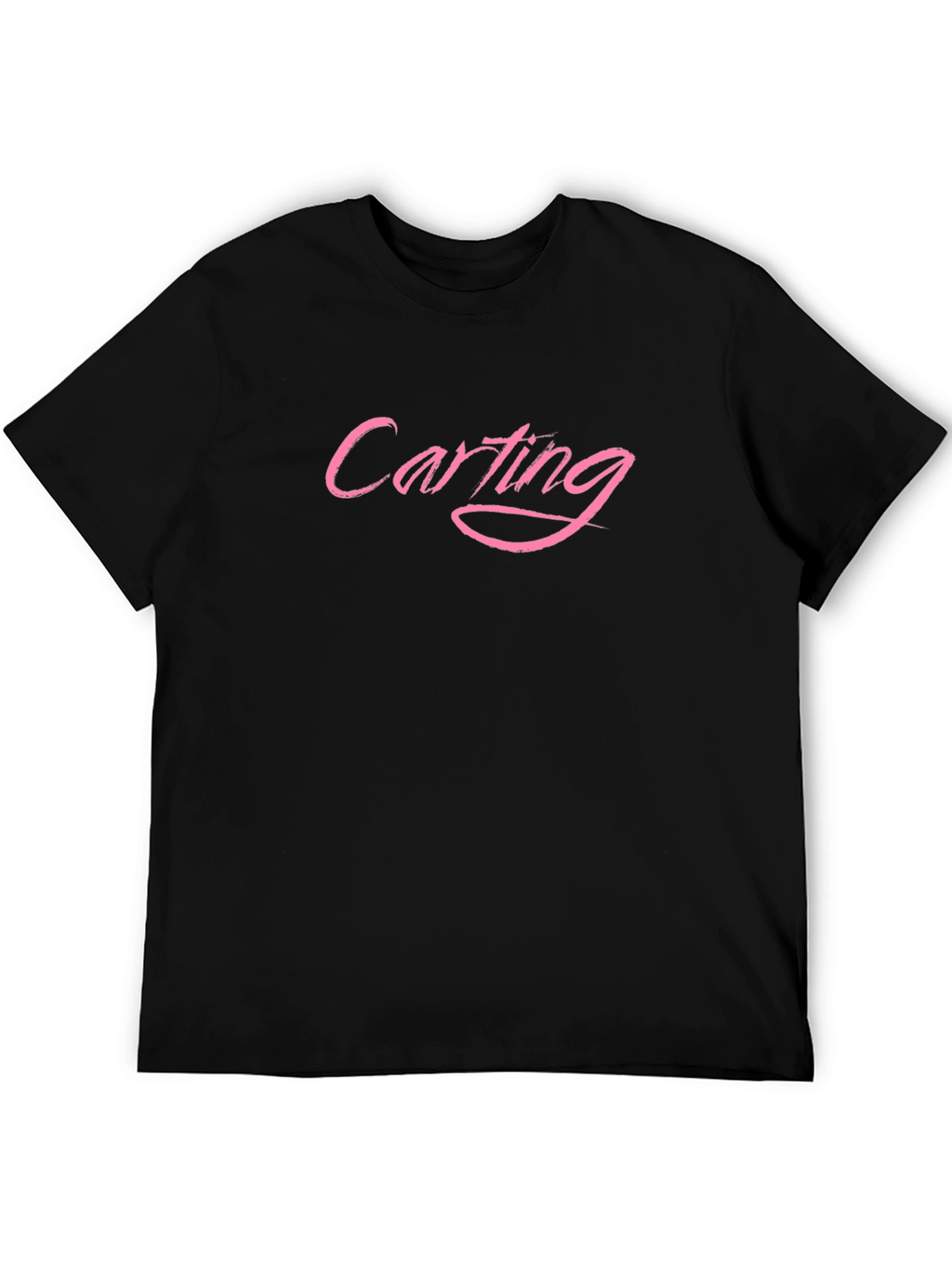 Carting Pink Text Black T-Shirt