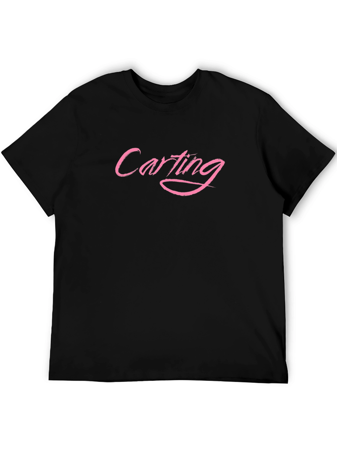 Carting Pink Text Black T-Shirt