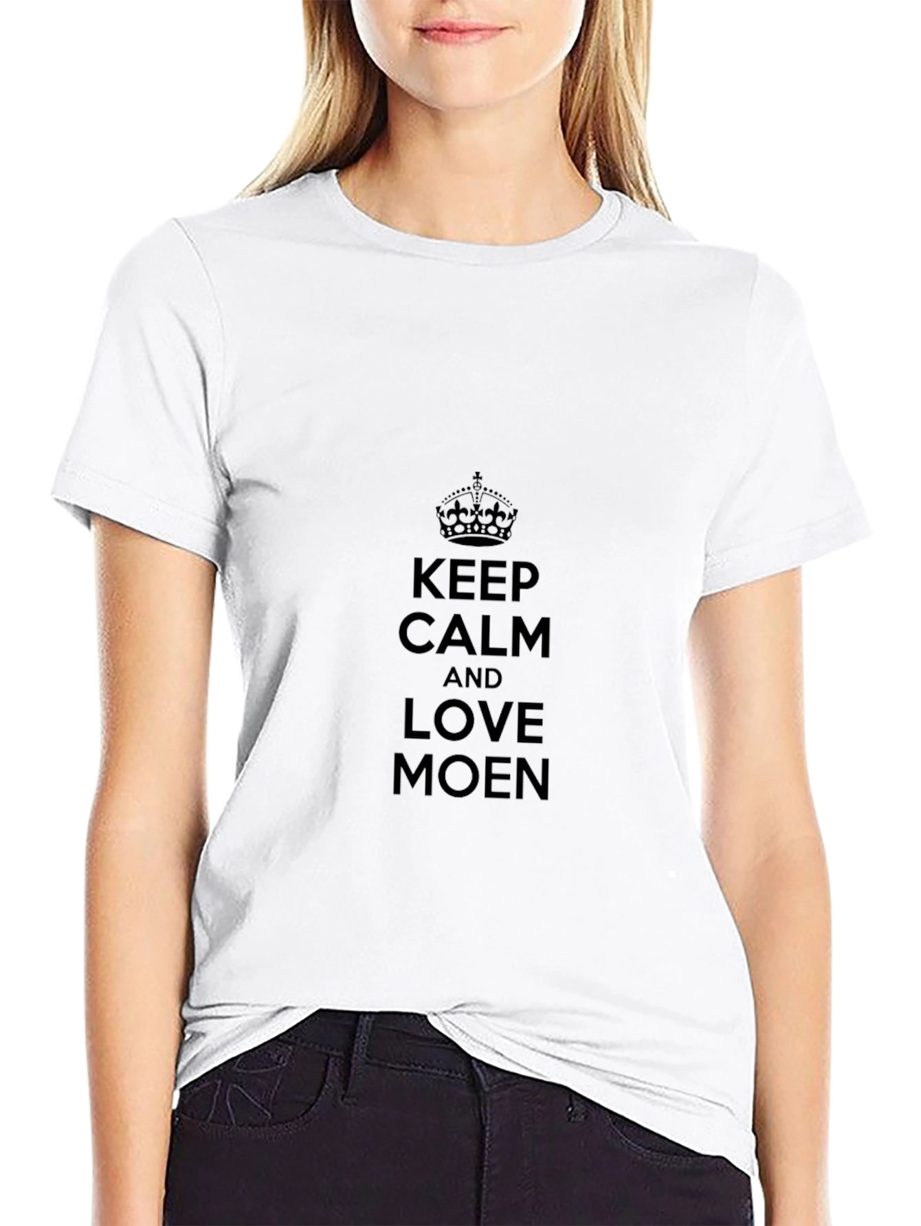 Keep Calm & Love Moen Black T-Shirt